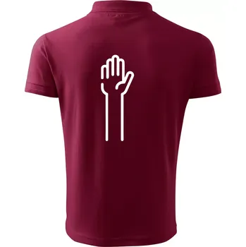 Pánská košile Papír ikona - Polokošile pánská Pique Polo 203 - 3XL ( Garnet )