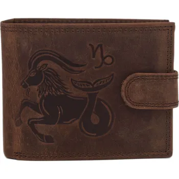 Peněženka Pánská peněženka MERCUCIO světlehnědá embos kozoroh 2911927
