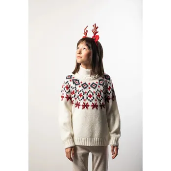 Dívčí svetr Dětský svetr Coccodrillo béžová barva, ELEGANT JUNIOR GIRL ZC5172102EJG 01X, vel. 104