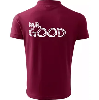 Pánská košile Mr. Good - Polokošile pánská Pique Polo 203 - 4XL ( Garnet )