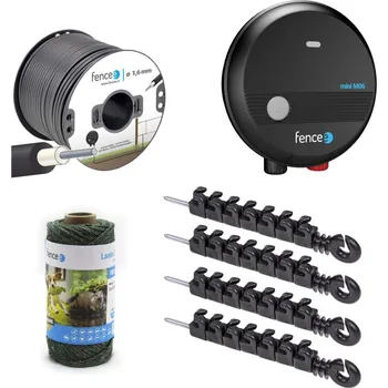 Ohradník VNT electronics s.r.o. Sada elektrického ohradníku na plot proti kočkám/škůdcům, síťový zdroj, lanko, speciální izolátory 10 ks