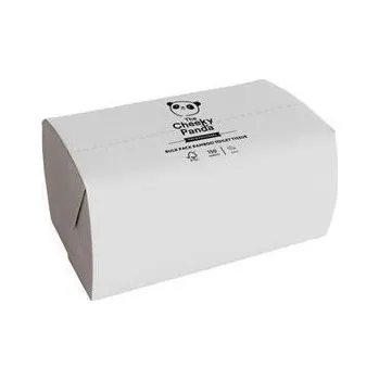Toaletní papír Neznámý Toaletní papír, bílá, bambusový, 2-vrstvý, skládaný, 36x 150 útržků, CHEEKY PANDA TOILTB2BBULK36
