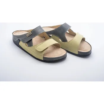 Dámská zdravotní obuv MEDISTYLE zdravotní dámská pantofel ZORA ŠEDO-ZELENÁ Rozměr: 40