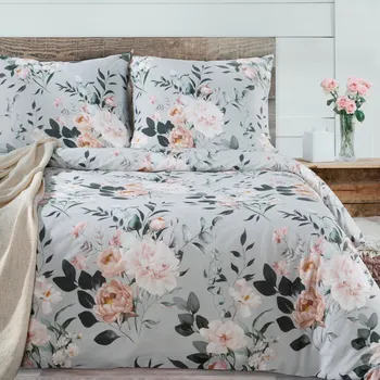 Povlečení RENFORCÉ POVLEČENÍ ROSITA 200X220 CM, 2 KS 70X80 CM KVĚTINY