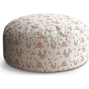 Taburet Sablio Taburet Circle Zajíci u stanu: 38x48 cm