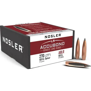 Příslušenství pro sportovní střelbu Střely Nosler ABLR .270 cal, dia .277, 150grs