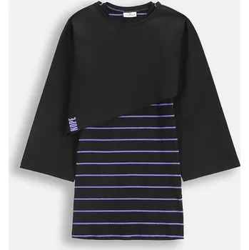 Dámské šaty Dětské šaty s bavlnou Coccodrillo černá barva, mini, RAVE GIRL JUNIOR ZC5129101RGJ 99X, vel. 146