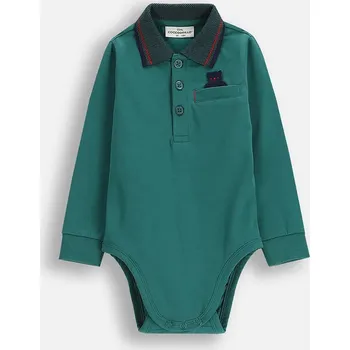 Kojenecké body Coccodrillo ELEGANT BABY BOY ZC5112402EBB zelená 77X, vel. 68