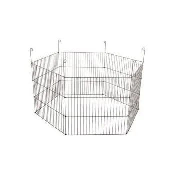 Ohrádka kovová pro morčata šedá 6 stěn 120cm Zolux - VÝPRODEJ