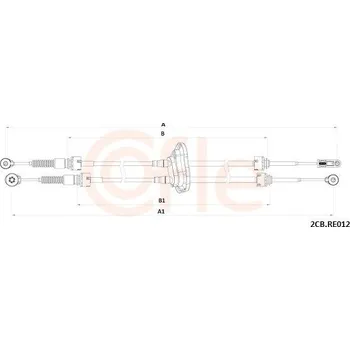 Tažné lanko, ruční převodovka COFLE 92.2CB.RE012