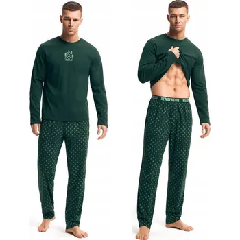 Pánské pyžamo Henderson pánské pyžamo 43478-79X Lush s dlouhým rukávem, velikost XL