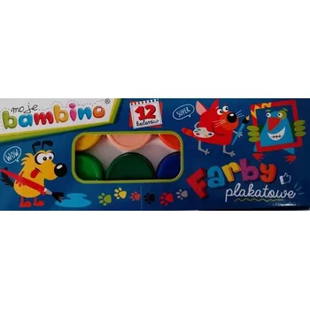 Vodová barva Plakátové barvy Bambino 12 ks