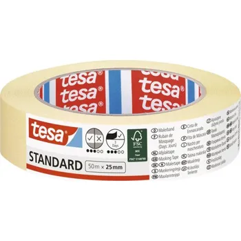 Lepicí páska Maskovací páska Tesa Standard 50 m x 25 mm