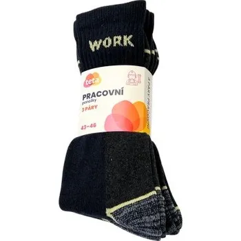 Pánské ponožky TETA WORK Kotníkové ponožky 39-42, 3 páry