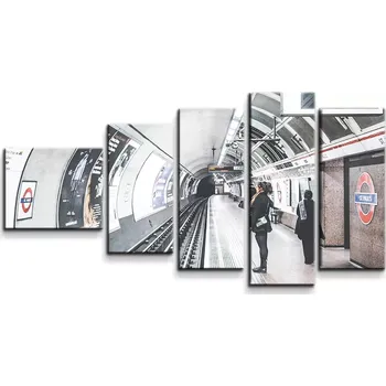 Obraz Sablio Obraz - 5-dílný Stanice metra - 100x60 cm