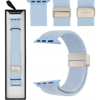 Řemínek na hodinky Řemínek GlacierX pro Apple 22mm modrý