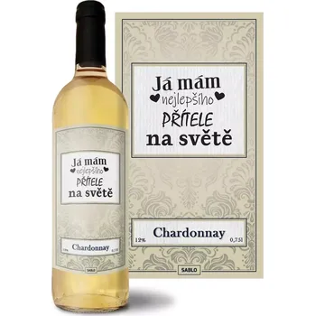 Víno Sablio Bílé víno Já mám nejlepšího přítele na světě: 0,75 l