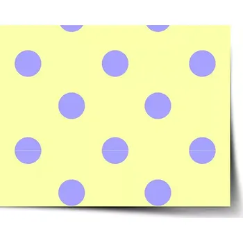 Plakát Sablio Plakát Fialové tečky - 60x40 cm