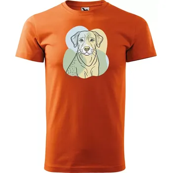 Pánské tričko Sablio Tričko s potiskem Věrný přítel - oranžové 2XL