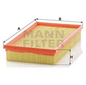 Filtr do auta MANN FILTER Vzduchový filtr C 2982 KIT