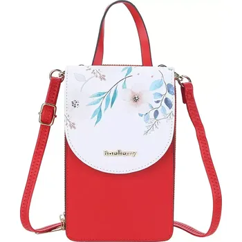 Peněženka Baellerry Dámská kabelka na mobil Flowers Červená