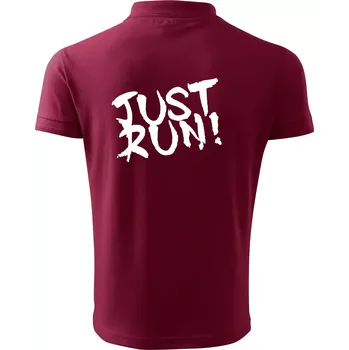 Pánská košile Just run - Polokošile pánská Pique Polo 203 - 5XL ( Garnet )