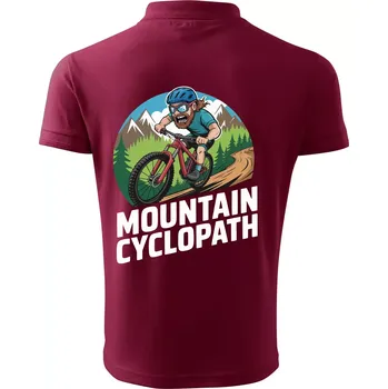Pánská košile Mountain cyclopat plnovous - Polokošile pánská Pique Polo 203 - 4XL ( Garnet )