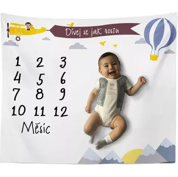 deka Sablio Milníková deka V oblacích: 100x100 cm