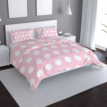 Povlečení Sablio Povlečení Bílé tečky - 140x220 / 90x70