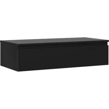 Koupelnový nábytek Mexen Orio koupelnová skříňka pod umyvadlo 100 cm s deskou, 1 zásuvka, černá matná - 91A10-10023-1-BFC71 Koupelnové skříňky