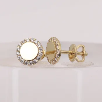 Náušnice Zlaté náušnice se zirkony MT51 (585/1000) 1.5 g