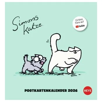 Kalendář Simons Katze Postkartenkalender 2026 (DE)