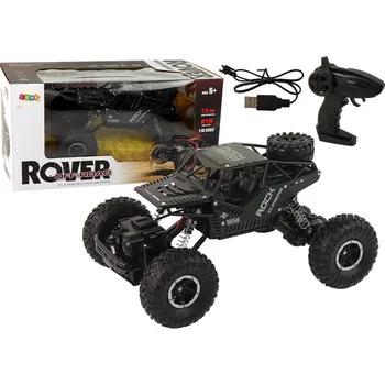 RC model auta RC vozidlo Rover 1:16 Černé auto na dálkové ovládání s pilotem