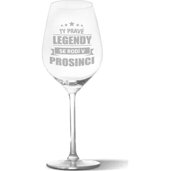 Víno Sablio Sklenička na víno Ty pravé legendy se rodí v prosinci: 49 cl