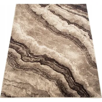 Koberec MODERNÍ BÉŽOVÝ KOBEREC DO OBÝVÁKU MĚKKÝ ODOLNÝ MÓDNÍ KOBERCE 80X150