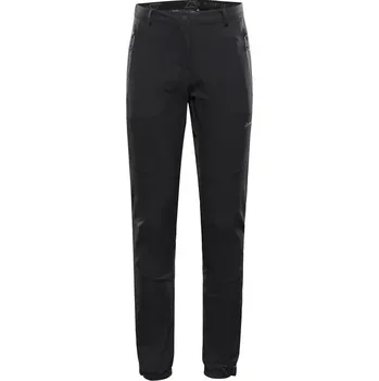 Dámské oblečení kalhoty dámské dlouhé ALPINE PRO HURFA 2 softshellové s DWR černé