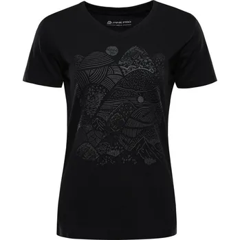 Dámské oblečení triko dámské krátké ALPINE PRO GREMA 2 černé