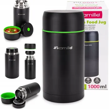 Termoska Termoska na jídlo Kamille 1 l černá