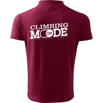 Pánská košile Climbing mode - Polokošile pánská Pique Polo 203 - 4XL ( Garnet )