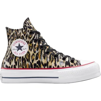 Dámská zimní obuv boty Converse Chuck Taylor All Star Lift Platform Leopard Hi - A15462/Black/White/Red 39