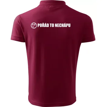 Pánská košile Nechápu to - pořád to nechápu - Polokošile pánská Pique Polo 203 - 3XL ( Garnet )