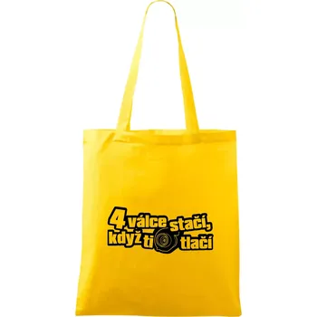 4 válce stačí když ti turbo tlačí - Taška bavlněná - 42 x 38 cm ( Žlutá )