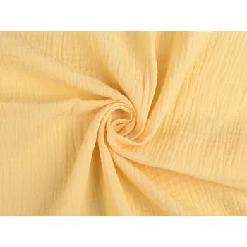 Mušelín / dvojitá gázovina, střední, 6 (11) žlutá světlá