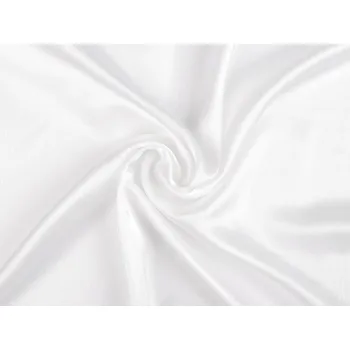 Satén jemný krešovaný metráž, barva 1 (23) Off White