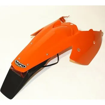 Blatník karosérie UFO zadní blatník KTM SX 03-06, EXC 03-07 blatník s bočnicemi a svítilnou barva oranžová (UFO zadní blatník KTM SX 03-06, EXC 03-07 blatník s bočnicemi a svítilnou barva oranžová)