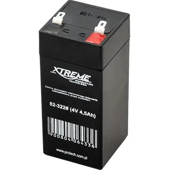 Baterie olověná 4V / 4,5Ah Xtreme 82-322 gelový akumulátor 114704V45