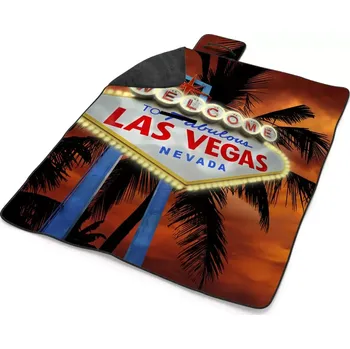 deka Sablio Plážová deka Fabulous Las Vegas: 200x140 cm