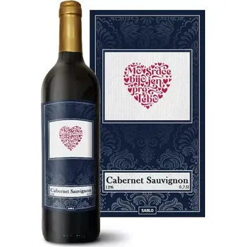 Víno Sablio Červené víno Mé srdce bije jen pro Tebe: 0,75 l