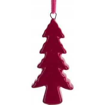 Vánoční ozdoba Keramická ozdoba na stromeček - fuksjová 87078