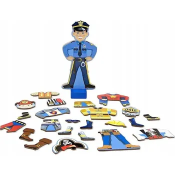 magnetka pro dítě Magnetická dřevěná oblékací hračka Billy pro chlapce